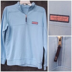 Vineyard Vines Quarter Zip Pullover Sweatshirt Coastal Preppy Nautical Resort